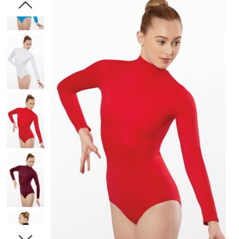 Weissman red leotard